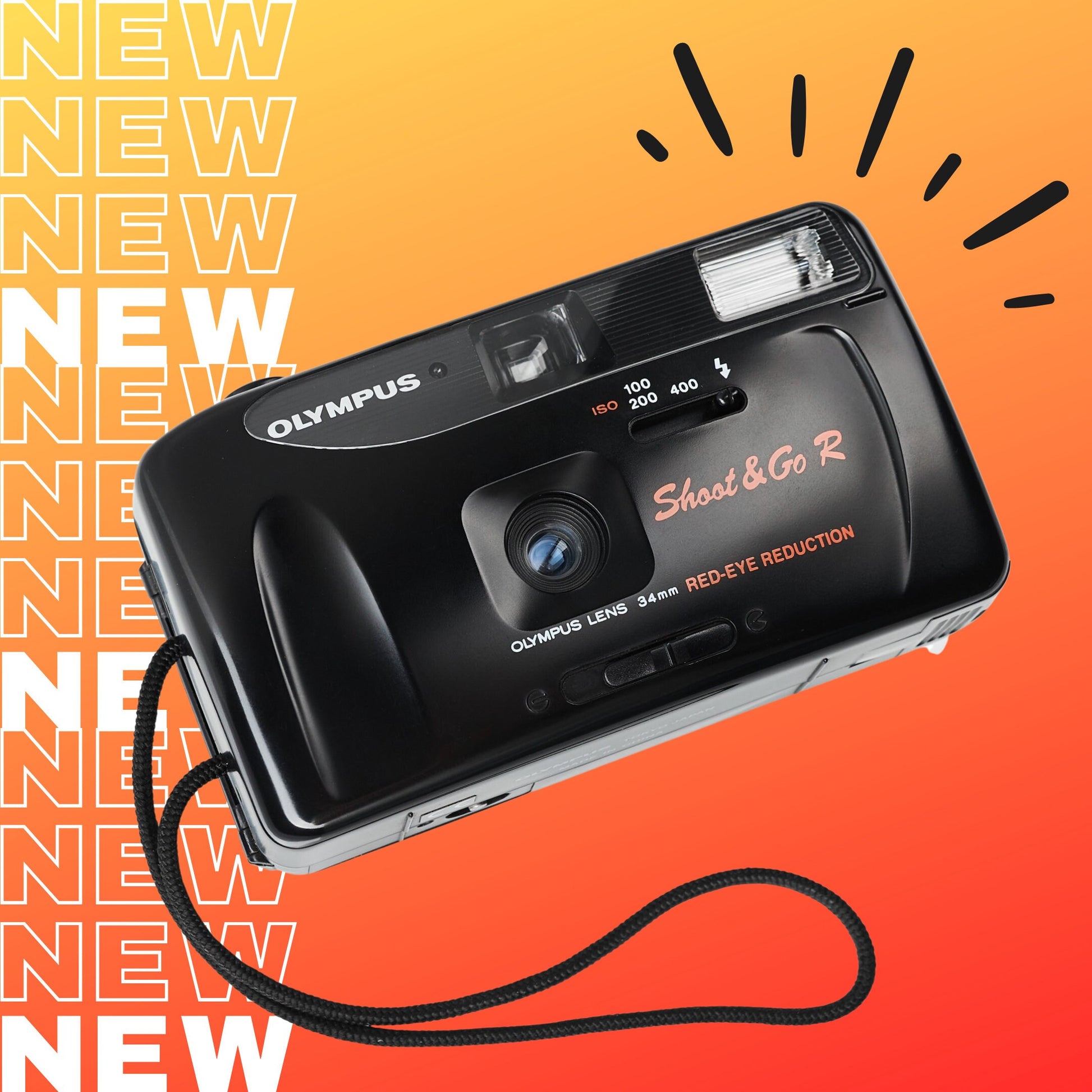 NEW!! Olympus  Vintage Camera, Point and Shot Camera, Olympus Shoot and Go - Vintage Polaroid Instant Cameras