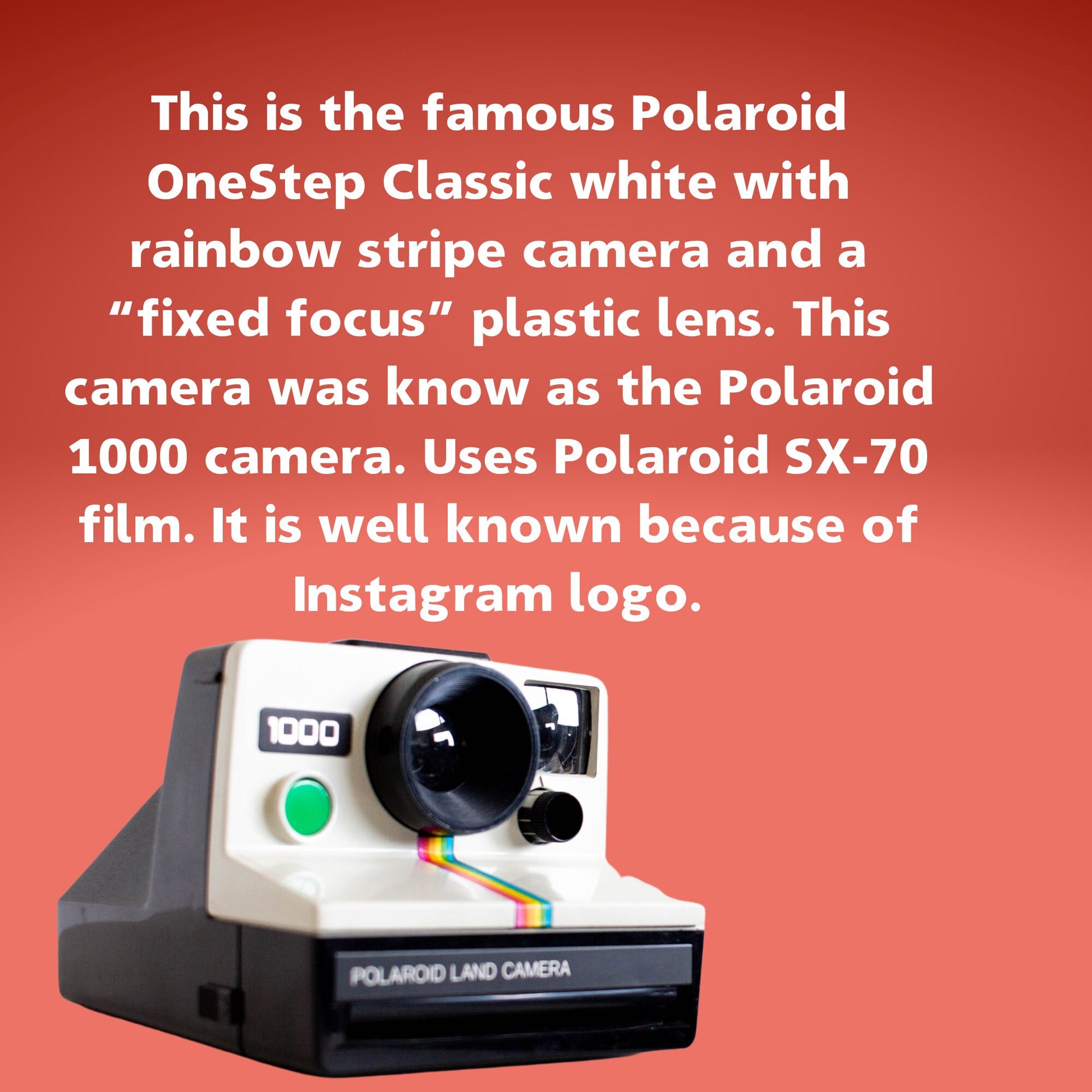 Polaroid 1000 Film Camera, Vintage Polaroid Camera, One Step Calssic Polaroid Camera - Vintage Polaroid Instant Cameras