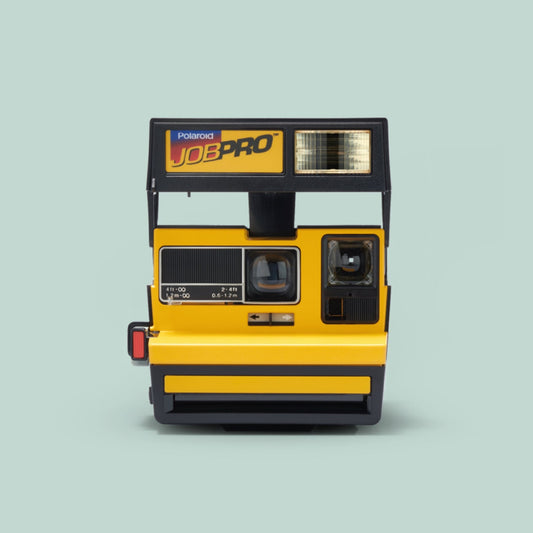 Polaroid 600 Job Pro Kamera Sofortbildfilm 600 Typ Kamera Gelb und Schwarz Vintage Polaroid Kamera Polaroid 600 123