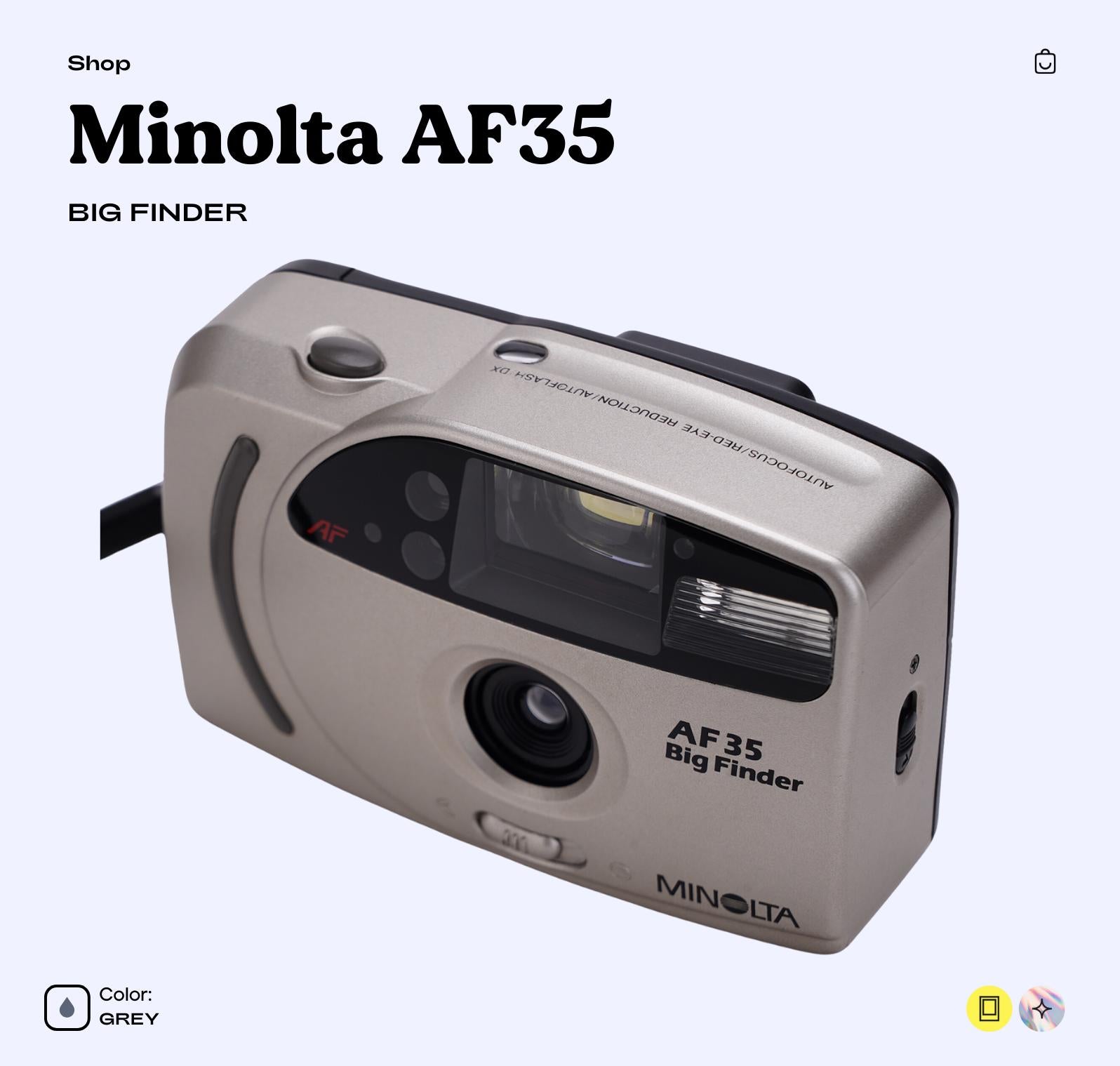 Minolta AF 35 35mm Film Camera - Classic Point-and-Shoot with Autofocu