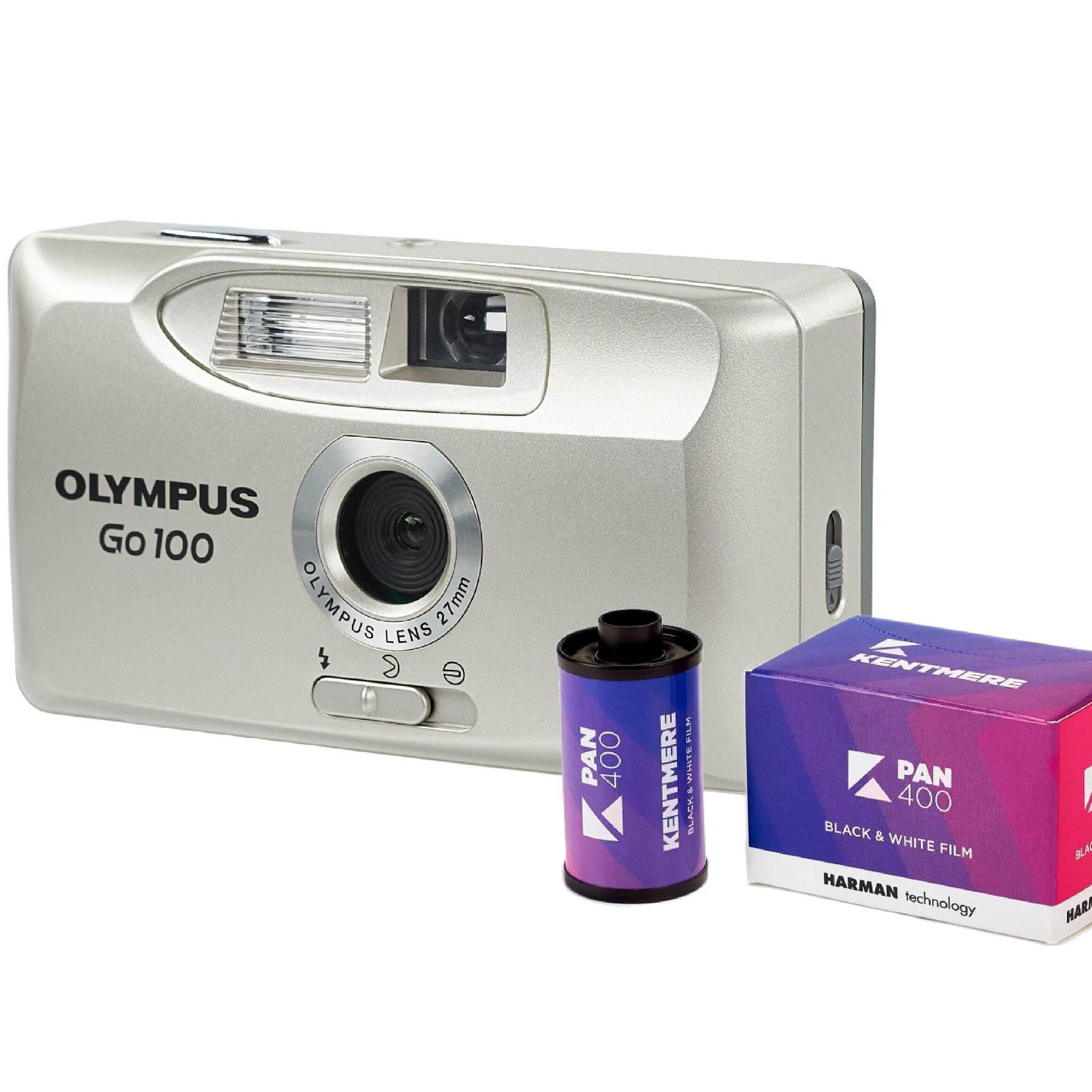 Olympus go 100 vintage camera, point and shot camera, working film camera, vintage point & shoot 35mm film camera