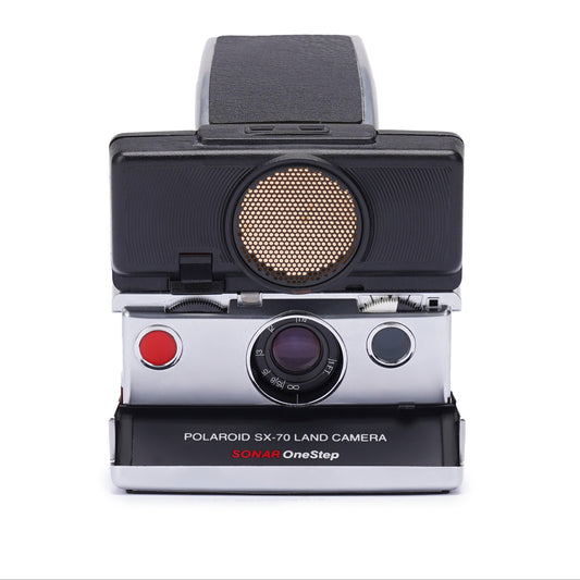 Vintage polaroid one step silver sx-70 camera