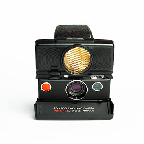 Polaroid SX-70 Camera Landcamera Polasonic Autofocus Black