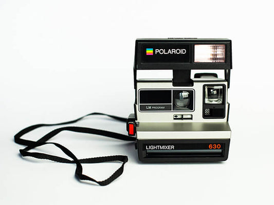 Polaroid 630 LM Silver Instant Film Camera - Vintage 600 Type - Point & Shoot - Polaroid 600 type - Silver camera