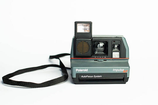 Vintage Polaroid Impulse Portrait Instant Camera, Autofocus AF, Classic Instant Film Camera, Retro Polaroid 600, Old-Fashioned Instant Photography