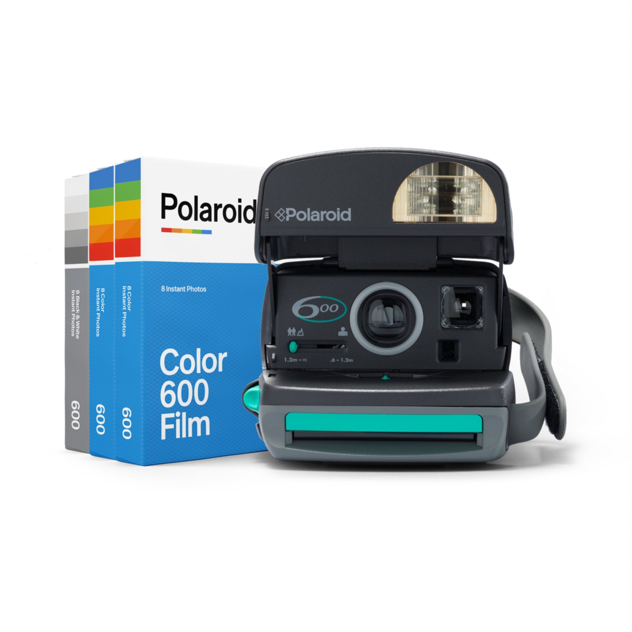 Gift Pack Polaroid 600 Round Instant Vintage Camera + Film Triple Pack