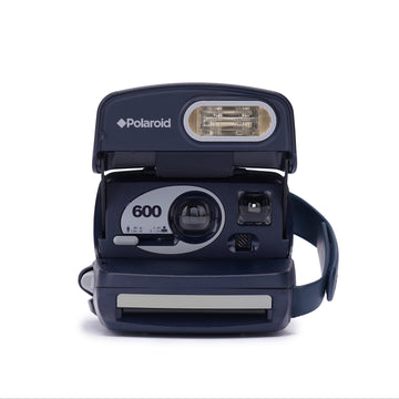 Polaroid 600 Round Instant Film Camera - Vintage Blue 600 Film Camera - Classic Retro Photography