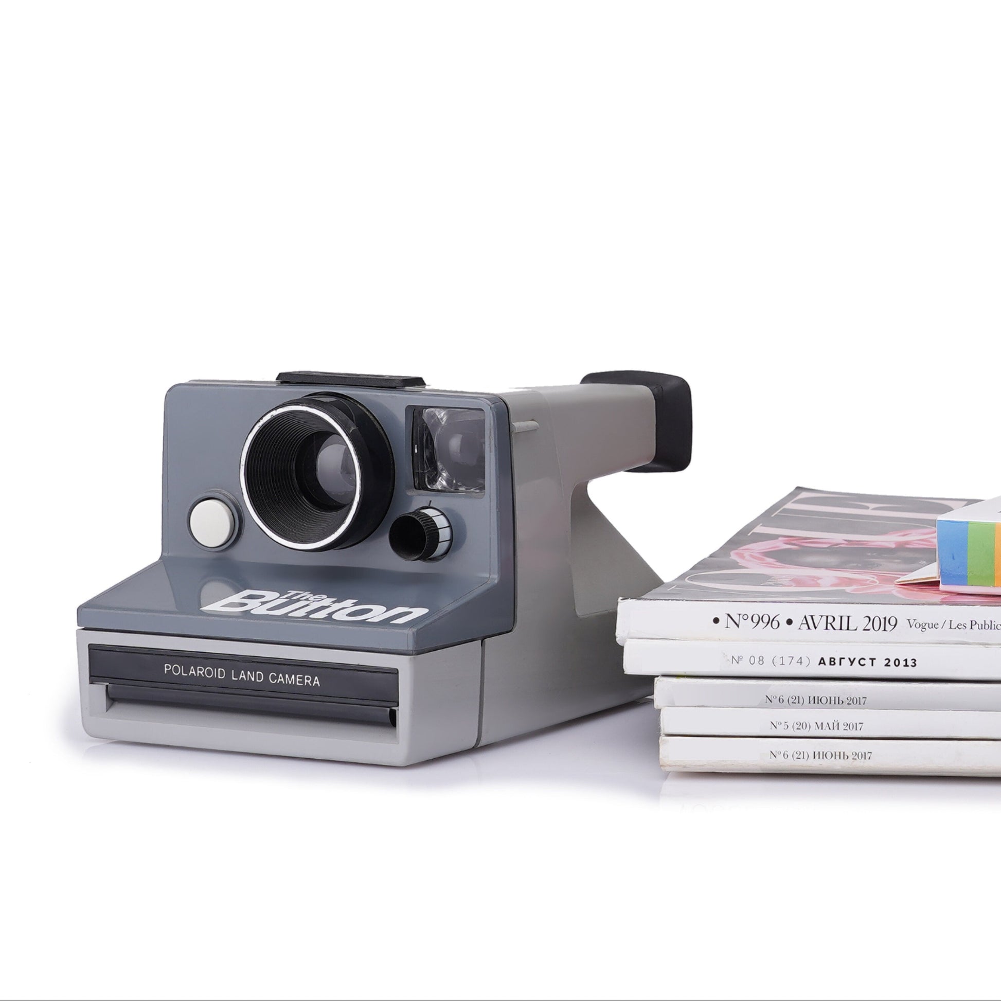 The Button Polaroid Land Camera, Vintage Instant Camera The Button Polaroid Land Camera, Vintage Instant Camera