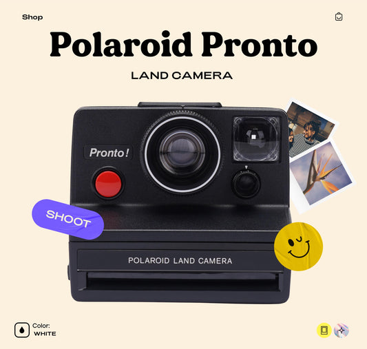 Vintage polaroid sx-70 pronto land camera | classic instant film camera for sx-70 film | retro photography gift | 1970s collectible