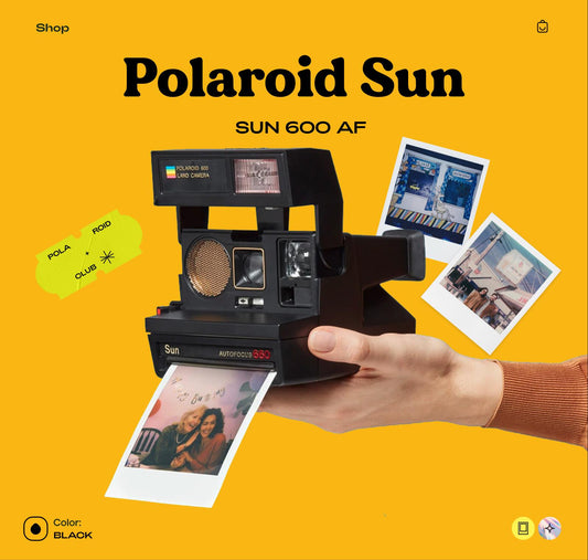 Vintage Polaroid 660 Sonar Autofocus Instant Film Camera | Polaroid 600 Type | Classic Analog Camera | Unique Birthday Gift