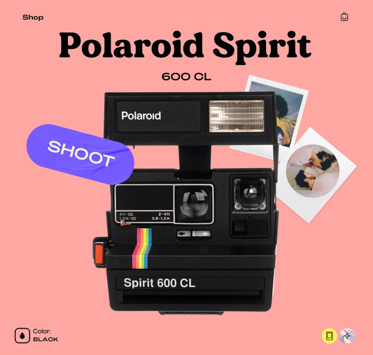 Polaroid rainbow 600 type, Vintage polaroid 600 cl spirit instant film camera 90s rainbow retro polaroid 600 type film camera