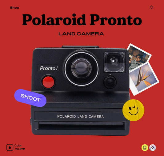 Polaroid Pronto Land Camera - Vintage Instant Film Camera for SX-70 Film - Retro Photography Gift - Classic 1970s Collectible Camera