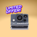 Vintage polaroid land camera with red button, classic instant film camera, retro polaroid 600 series, fully refurbished, collectible camera