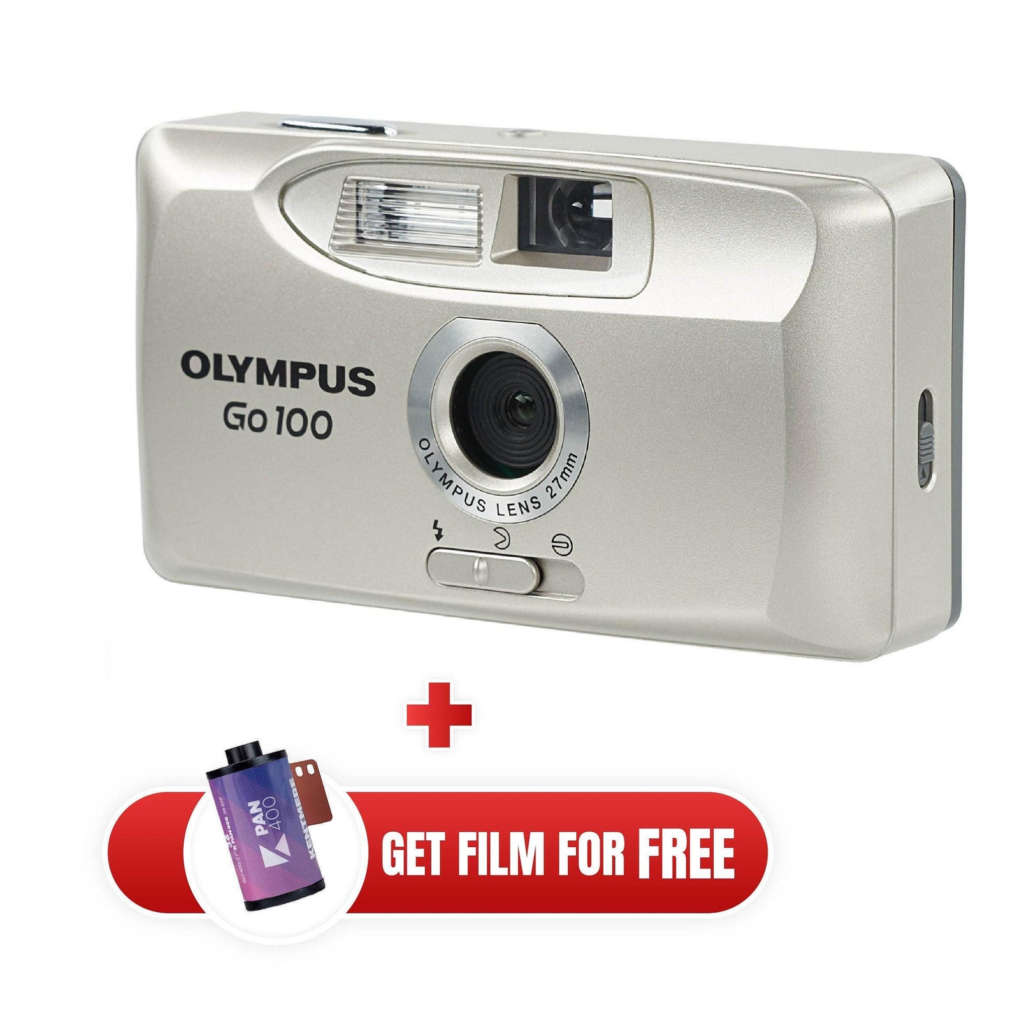 Старовинний фотоапарат Olympus go 100, наведи та зніми, справна плівкова камера, вінтажна 35-міліметрова плівкова камера