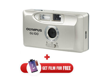 Старовинний фотоапарат Olympus go 100, наведи та зніми, справна плівкова камера, вінтажна 35-міліметрова плівкова камера