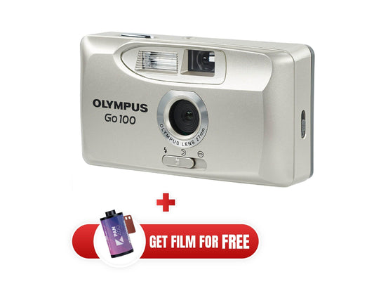 Olympus go 100 vintage camera, point and shot camera, working film camera, vintage point & shoot 35mm film camera