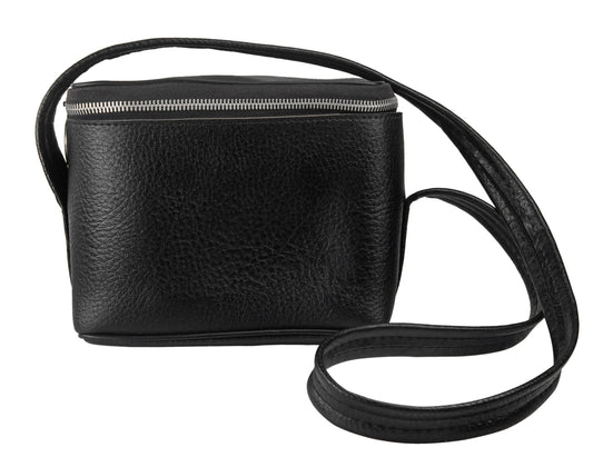 Schwarze Polaroid Kameratasche, Original POLAROID 600 Typ, Vintage Ledertasche, Schutzhülle für Sofortbildkamera