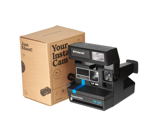 Polaroid supercolor 635 se - vintage instant camera, retro polaroid 600, perfectly working, gift for photographer