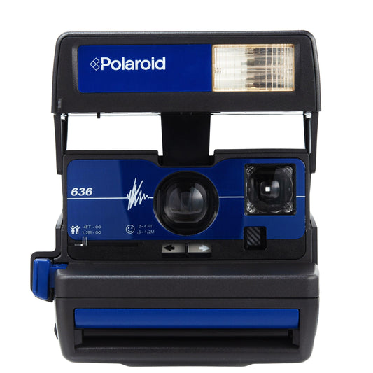Polaroid 600 blue pulse 636 instant camera, vintage camera polaroid, instant camera, polaroid 600 type
