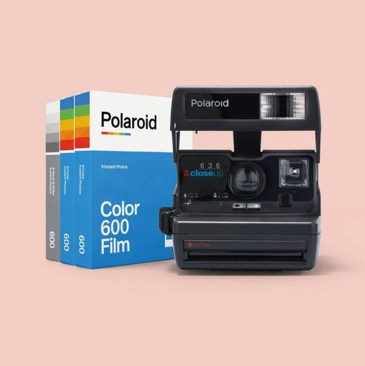Polaroid one step close up 636 vintage instant camera polaroid 600 type fully tested and perfectly working