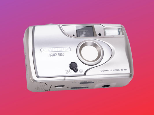 Olympus trip 505 vintage 35mm film camera, point & shoot, fully tested  working, retro compact photography