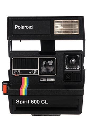 Polaroid 600 cl spirit instant film camera – vintage 90s rainbow design, classic 600 type film, retro polaroid 80s style