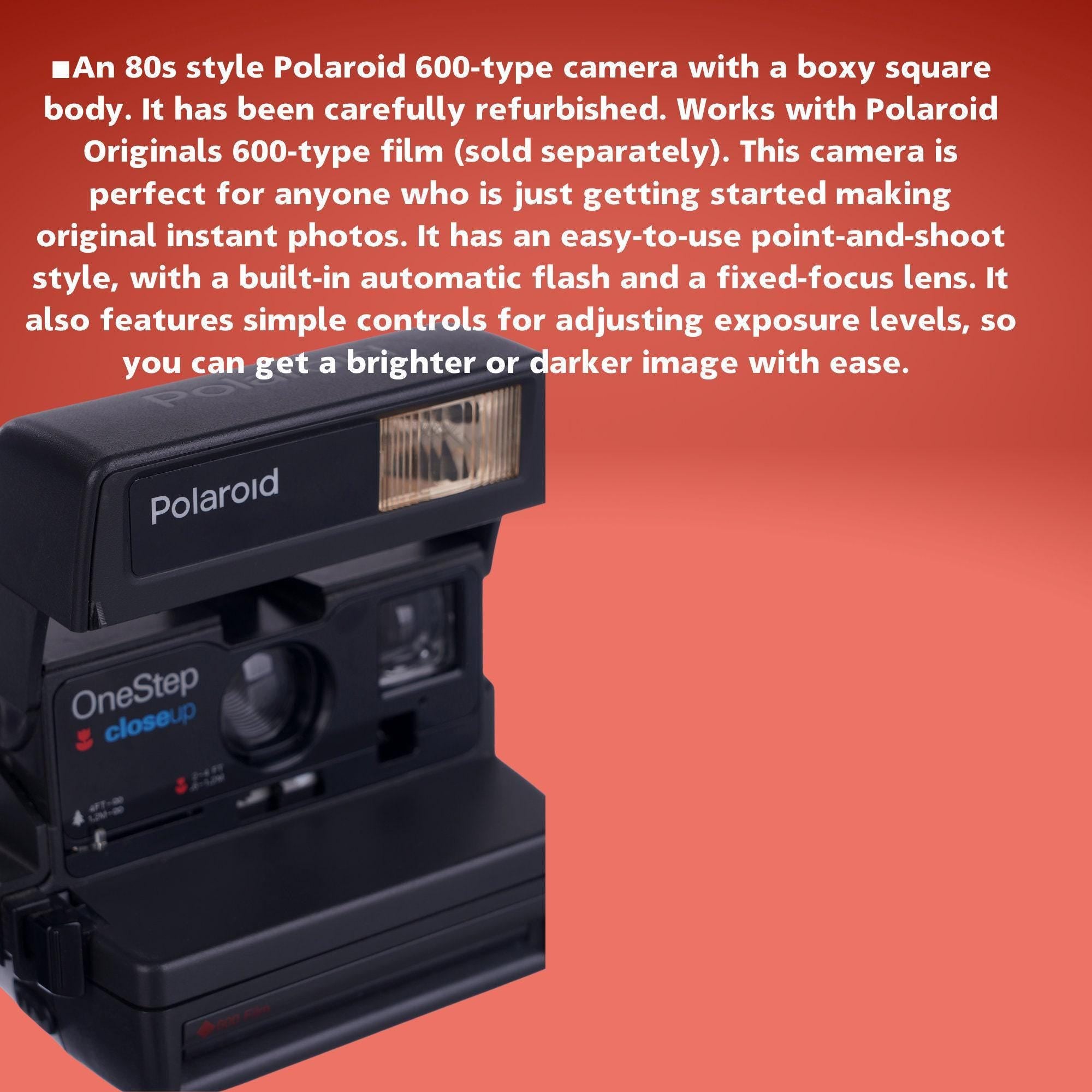 Polaroid one step close up 636 vintage instant camera