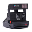 Vintage polaroid 640 instant camera - classic 600-type, refurbished, built-in flash, point-and-shoot, compatible with polaroid 600 film