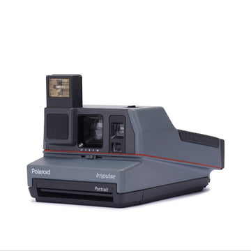 Polaroid impulse grey instant film camera – vintage classic for 600-type film | perfect for collectors & instant photography enthusiasts