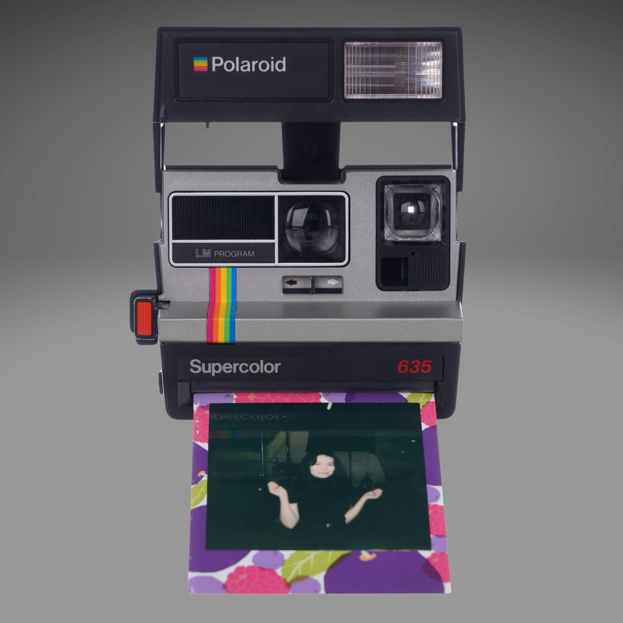 Polaroid supercolor 635cl instant camera - refurbished vintage 80s cam