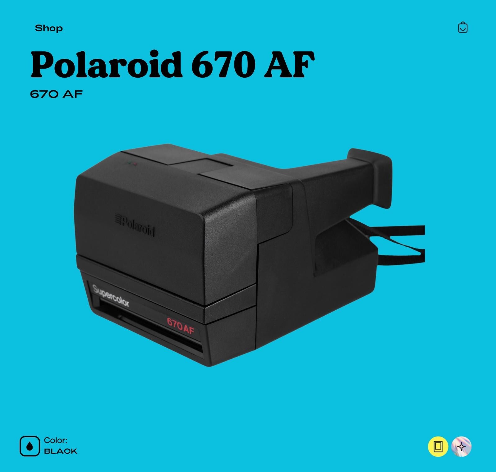 Vintage Polaroid 670 Instant Camera | Sonar Autofocus SX-70 Model | 600 Film Compatible | Retro Foldable Polaroid Camera - Vintage Polaroid Instant Cameras