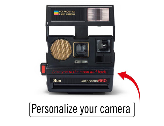 Polaroid 600 type land camera sonar autofocus 660 - vintage instant film analog camera - birthday gift - retro photography -vintage polaroid