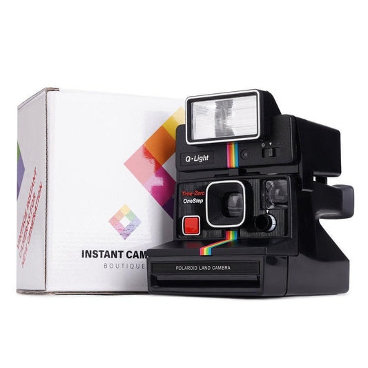 Vintage polaroid land camera time-zero onestep sx-70 + flash