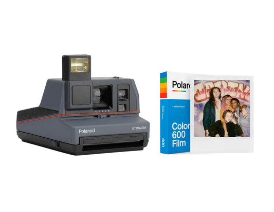 Polaroid impulse grey instant film vintage camera polaroid 600 type film  polaroid vintage camera