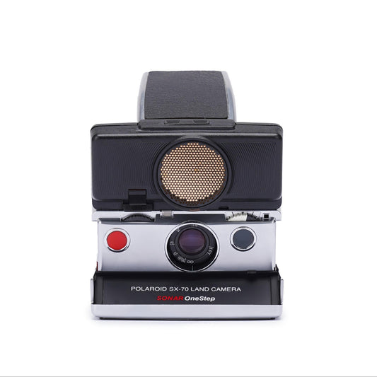 Vintage sx-70 polaroid camera one step silver