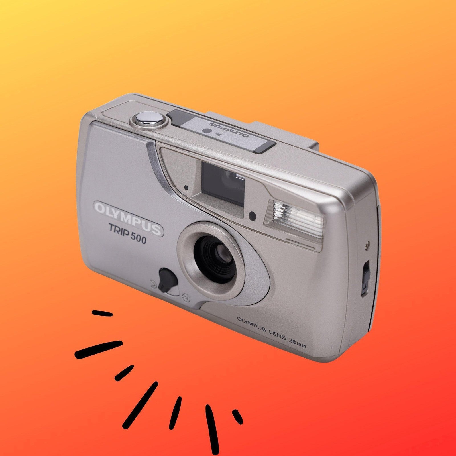 Olympus trip 500 vintage 35mm film camera – tested & working – point  shoot - Vintage Polaroid Instant Cameras
