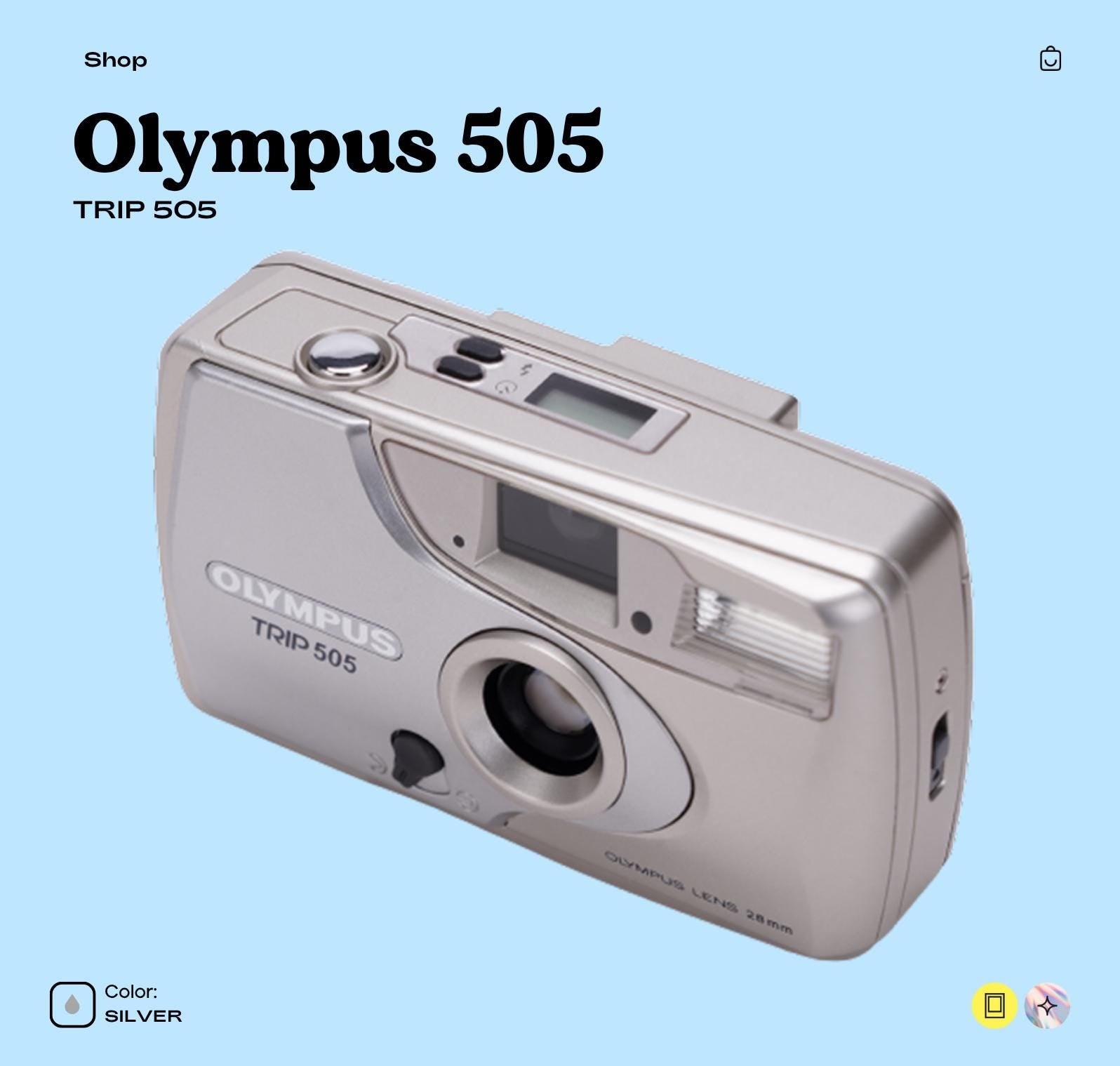 Olympus Trip 505 Silver | Compact 35mm Film Camera | Point and Shoot | Tested  Working | Vintage Camera | Film Photography Gift - Vintage Polaroid Instant Cameras