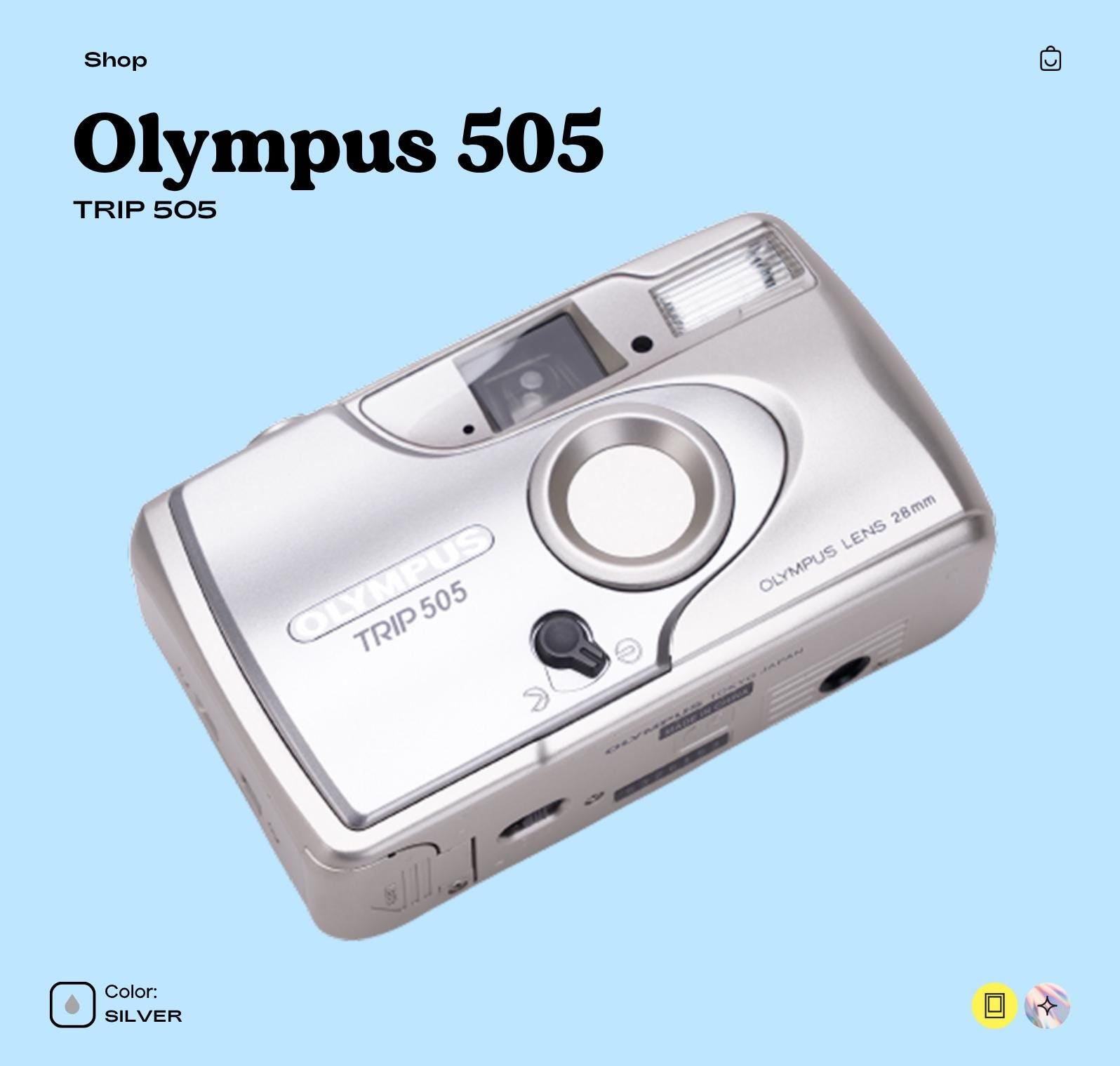 Olympus Trip 505 Silver | Compact 35mm Film Camera | Point and Shoot | Tested  Working | Vintage Camera | Film Photography Gift - Vintage Polaroid Instant Cameras