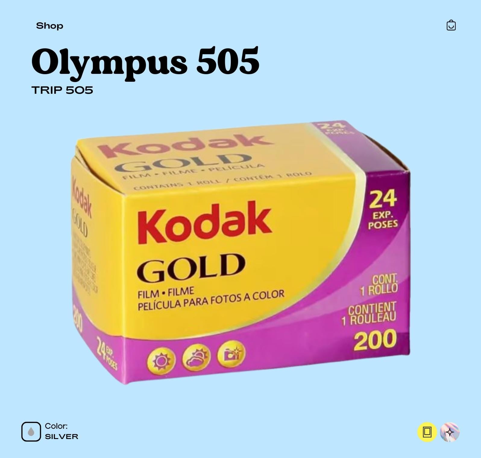 Olympus Trip 505 Silver | Compact 35mm Film Camera | Point and Shoot | Tested  Working | Vintage Camera | Film Photography Gift - Vintage Polaroid Instant Cameras