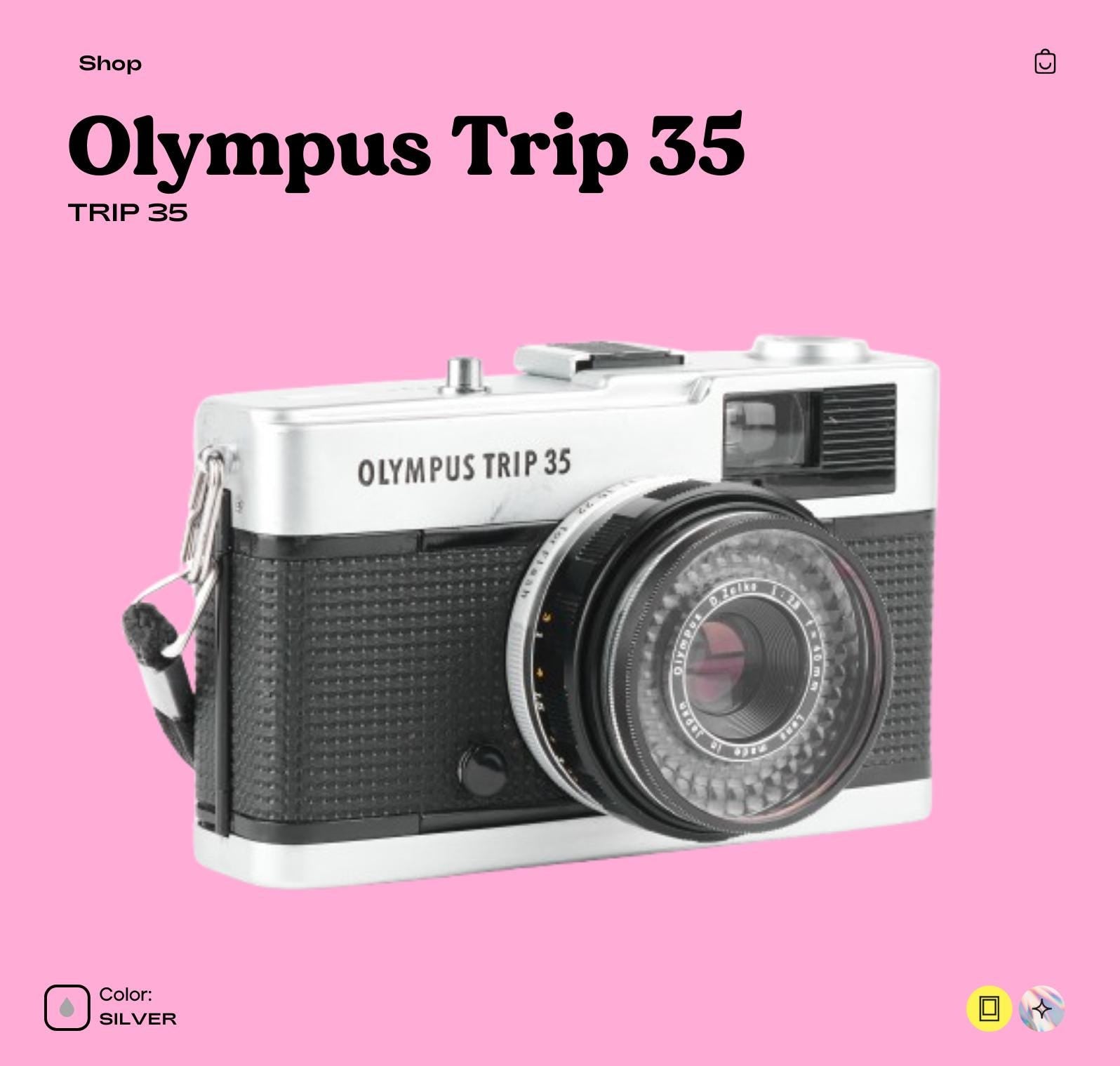 Olympus Trip 35 35mm Film Camera | Zone Focus | Vintage Point and Shoot | Tested  Working | Retro Travel Camera | Film Gift - Vintage Polaroid Instant Cameras