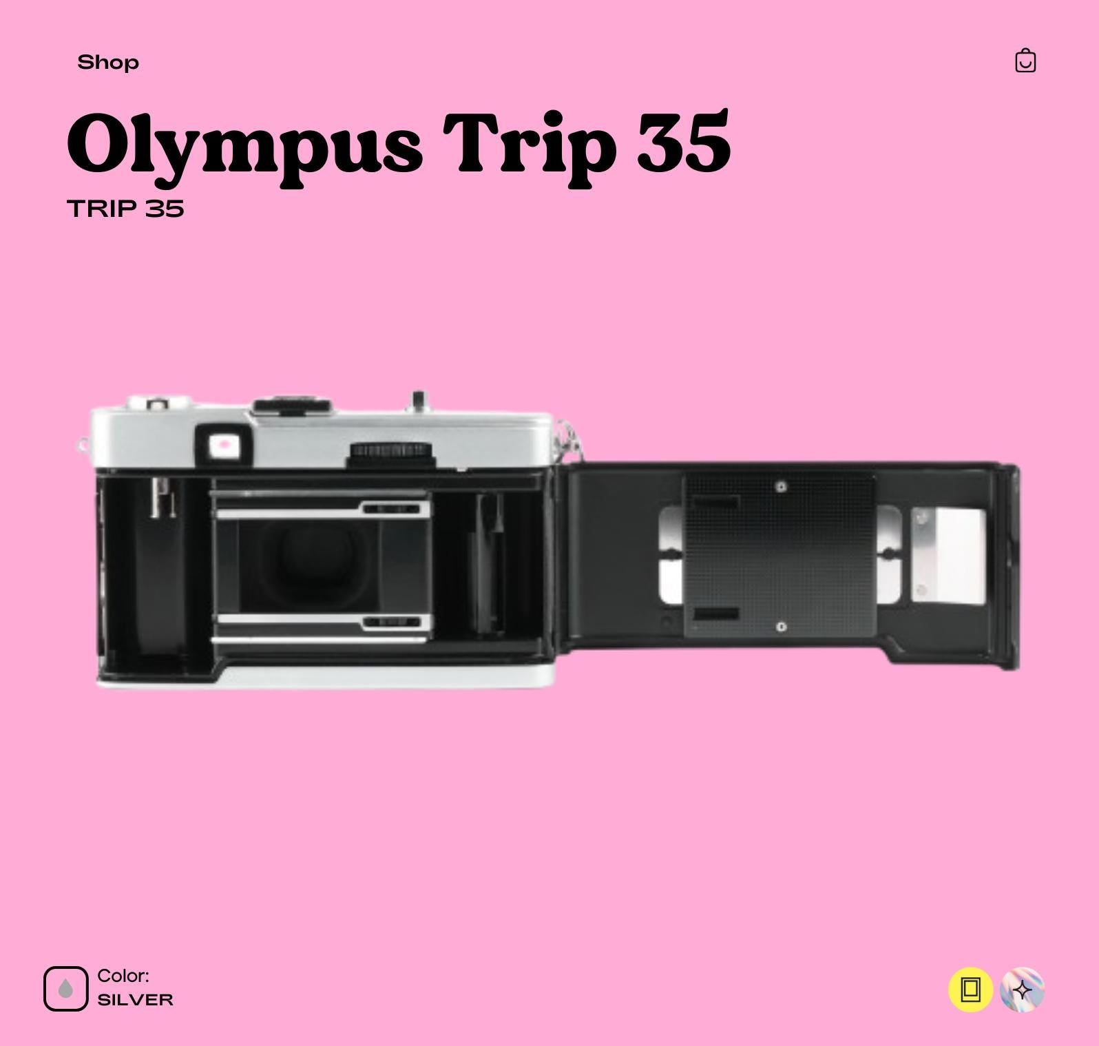 Olympus Trip 35 35mm Film Camera | Zone Focus | Vintage Point and Shoot | Tested  Working | Retro Travel Camera | Film Gift - Vintage Polaroid Instant Cameras