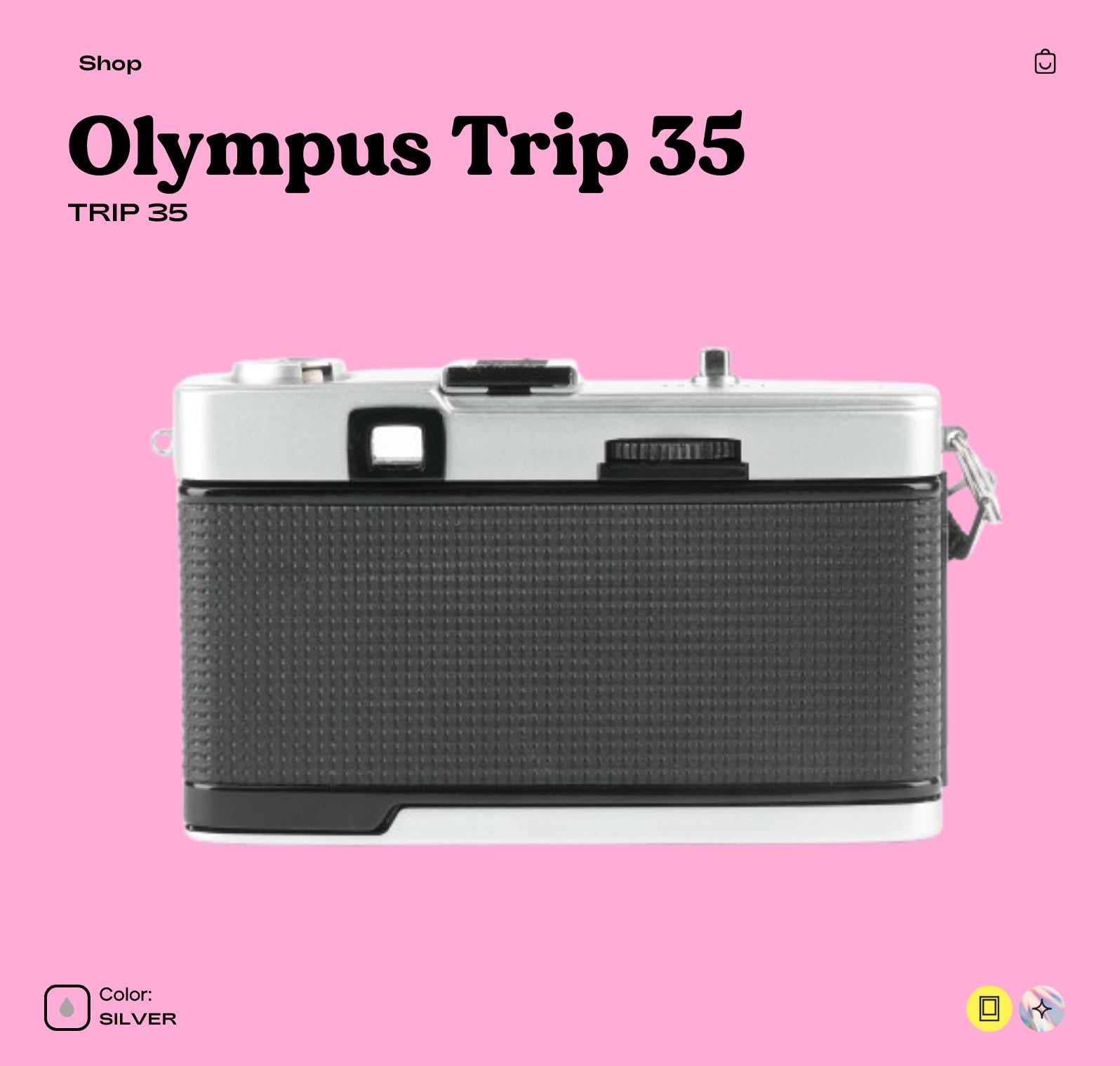Olympus Trip 35 35mm Film Camera | Zone Focus | Vintage Point and Shoot | Tested  Working | Retro Travel Camera | Film Gift - Vintage Polaroid Instant Cameras