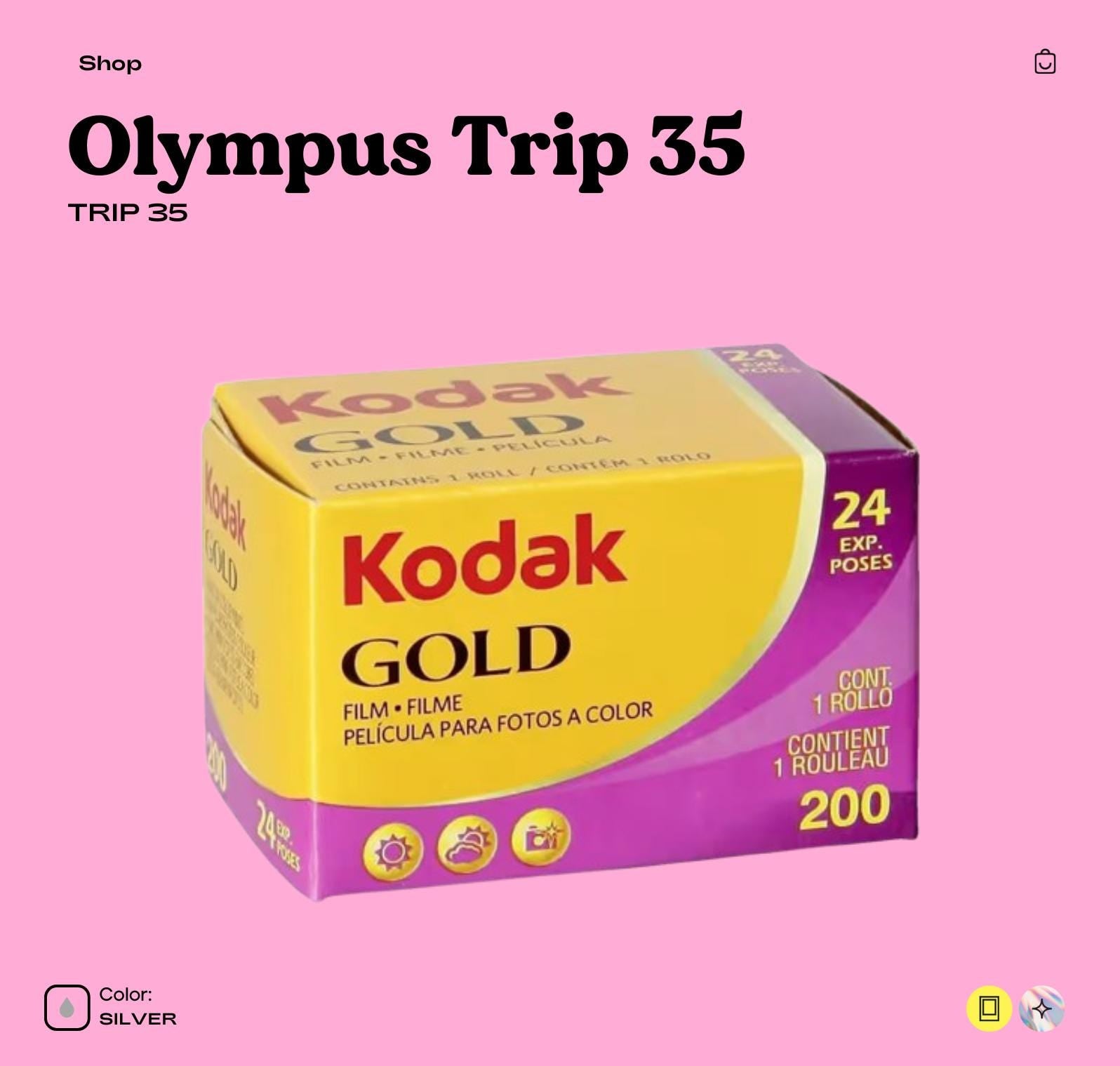 Olympus Trip 35 35mm Film Camera | Zone Focus | Vintage Point and Shoot | Tested  Working | Retro Travel Camera | Film Gift - Vintage Polaroid Instant Cameras