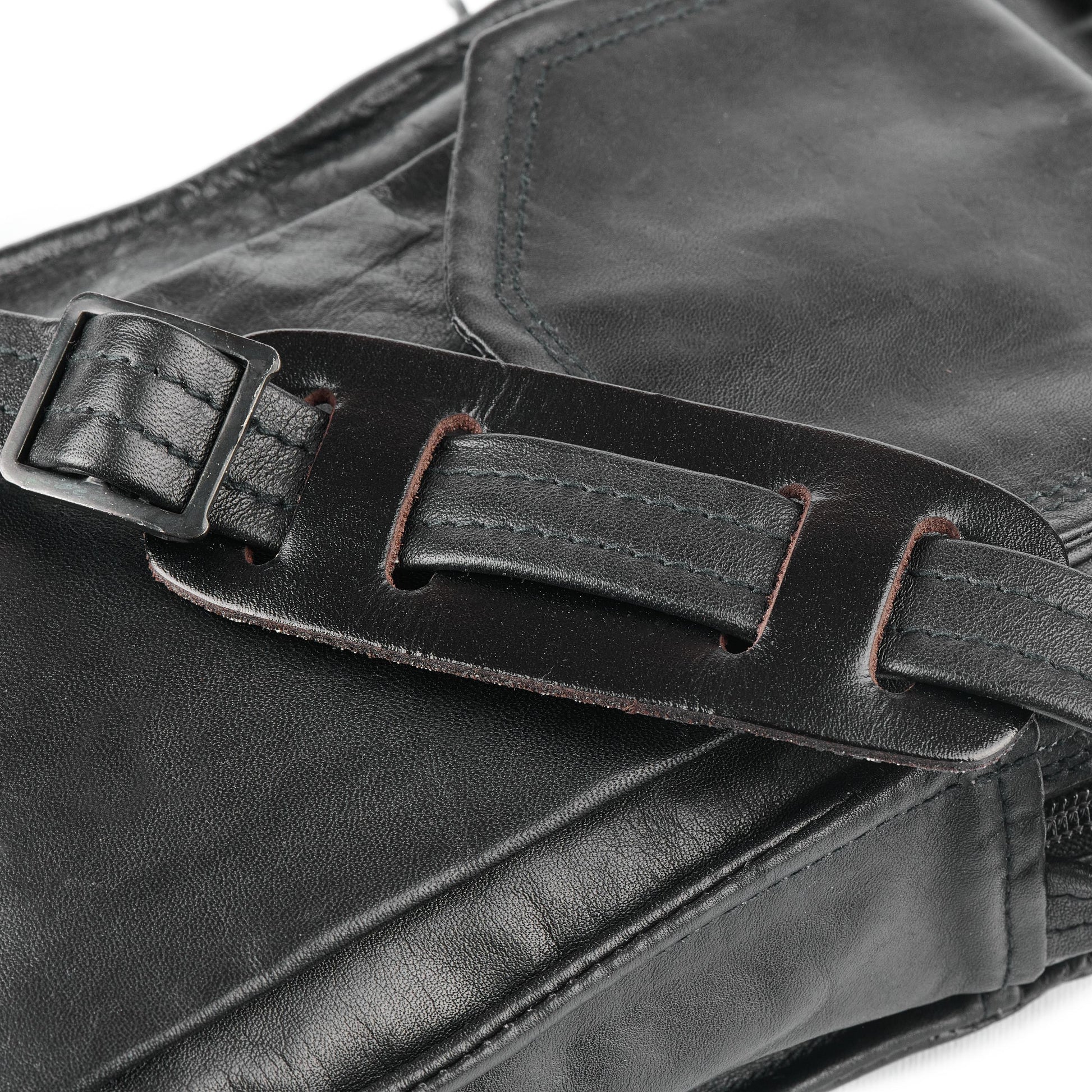 Vintage black leather polaroid bar for sx-70 | stylish and durable camera accessory - Vintage Polaroid Instant Cameras