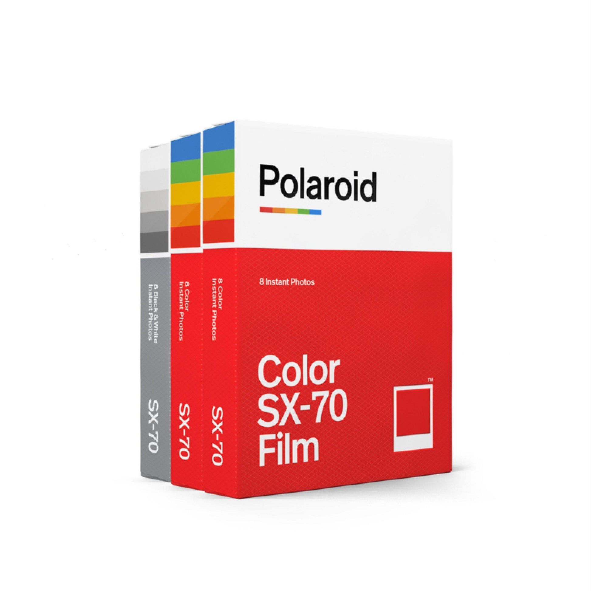 Vintage polaroid onestep classic white rainbow stripe 1000 - iconic instant camera with instagram logo connection - sx-70 film - Vintage Polaroid Instant Cameras