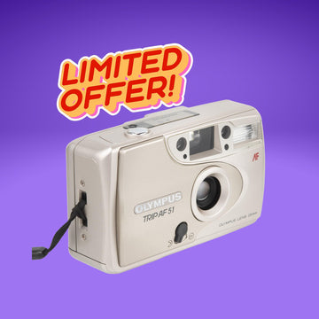 Olympus Trip AF51 Vintage Kamera - Point &amp; Shoot 35mm Filmkamera - Klassische Kompaktkamera - Geprüft &amp; Funktionsfähig - Retro Fotografie Geschenk