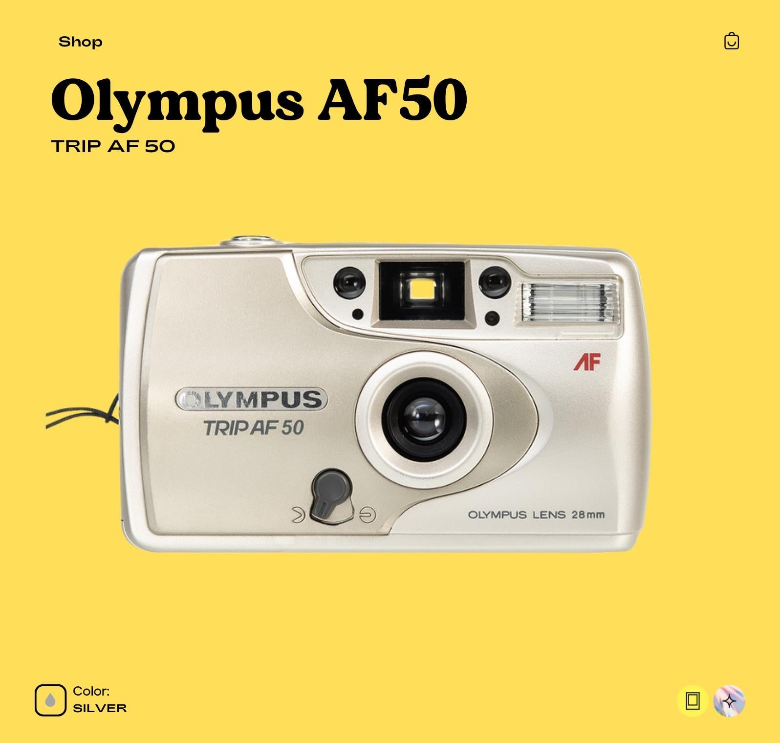 Olympus AF‑50 (Trip AF‑50) 35mm Film Camera | Compact Autofocus | Fully Tested  Working | Vintage Camera Gift - Vintage Polaroid Instant Cameras