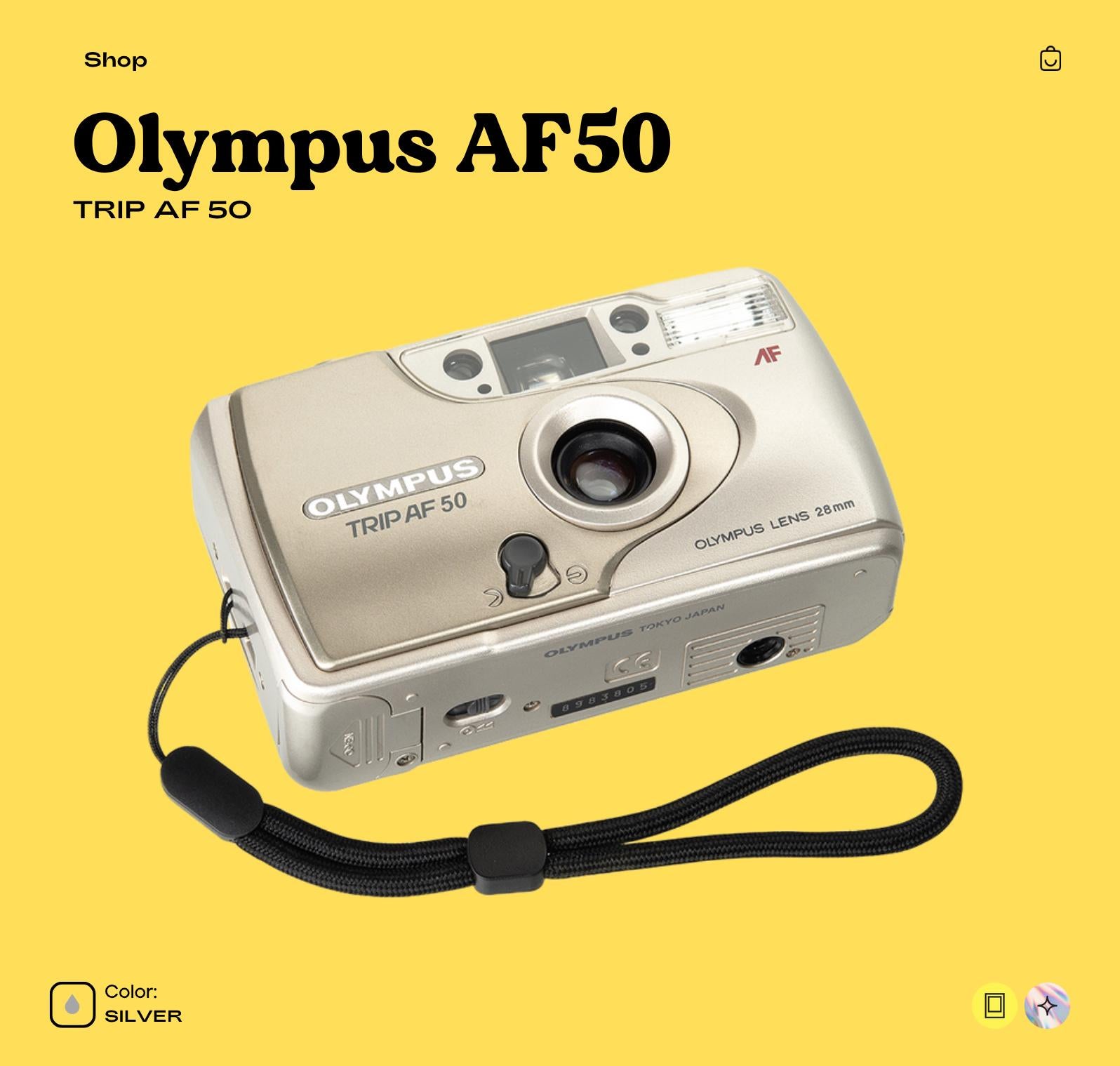 Olympus AF‑50 (Trip AF‑50) 35mm Film Camera | Compact Autofocus | Fully Tested  Working | Vintage Camera Gift - Vintage Polaroid Instant Cameras