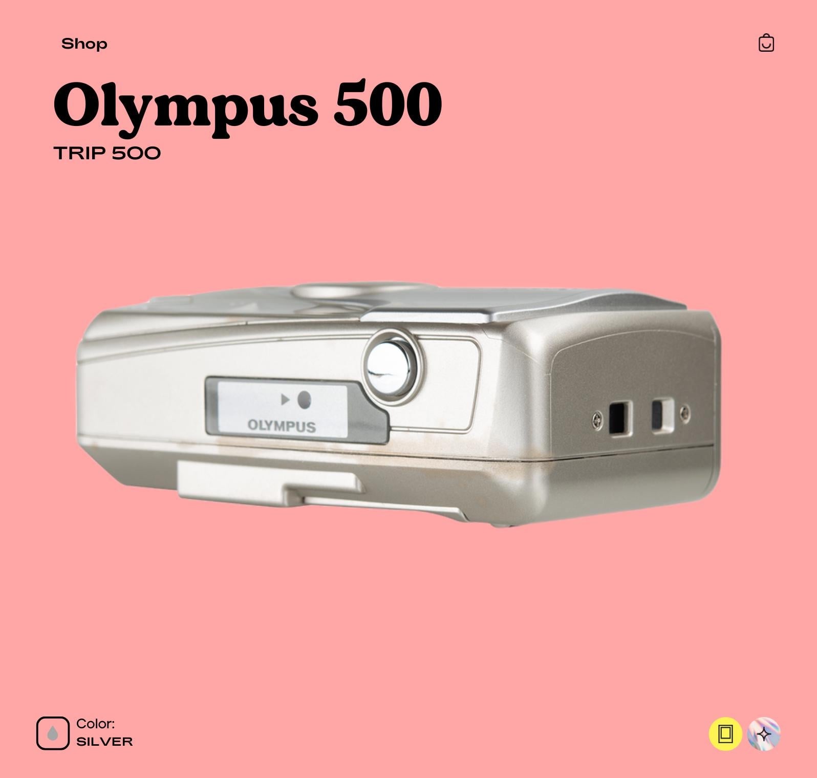 Olympus Trip 500 35mm Film Camera | Vintage Point and Shoot | Built-in Flash | Compact Film Camera for Beginners  Travel Photography - Vintage Polaroid Instant Cameras