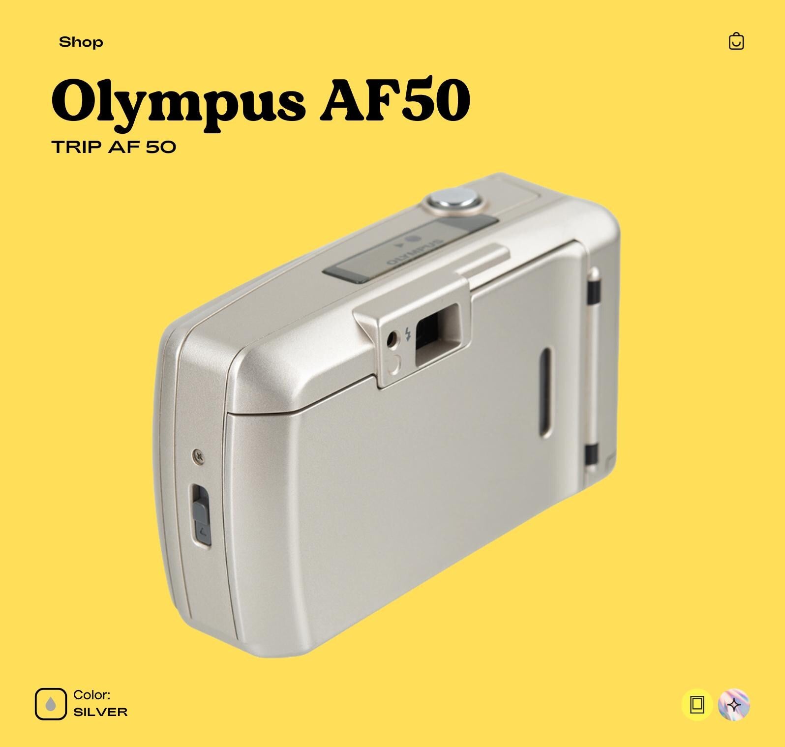 Olympus AF‑50 (Trip AF‑50) 35mm Film Camera | Compact Autofocus | Fully Tested  Working | Vintage Camera Gift - Vintage Polaroid Instant Cameras